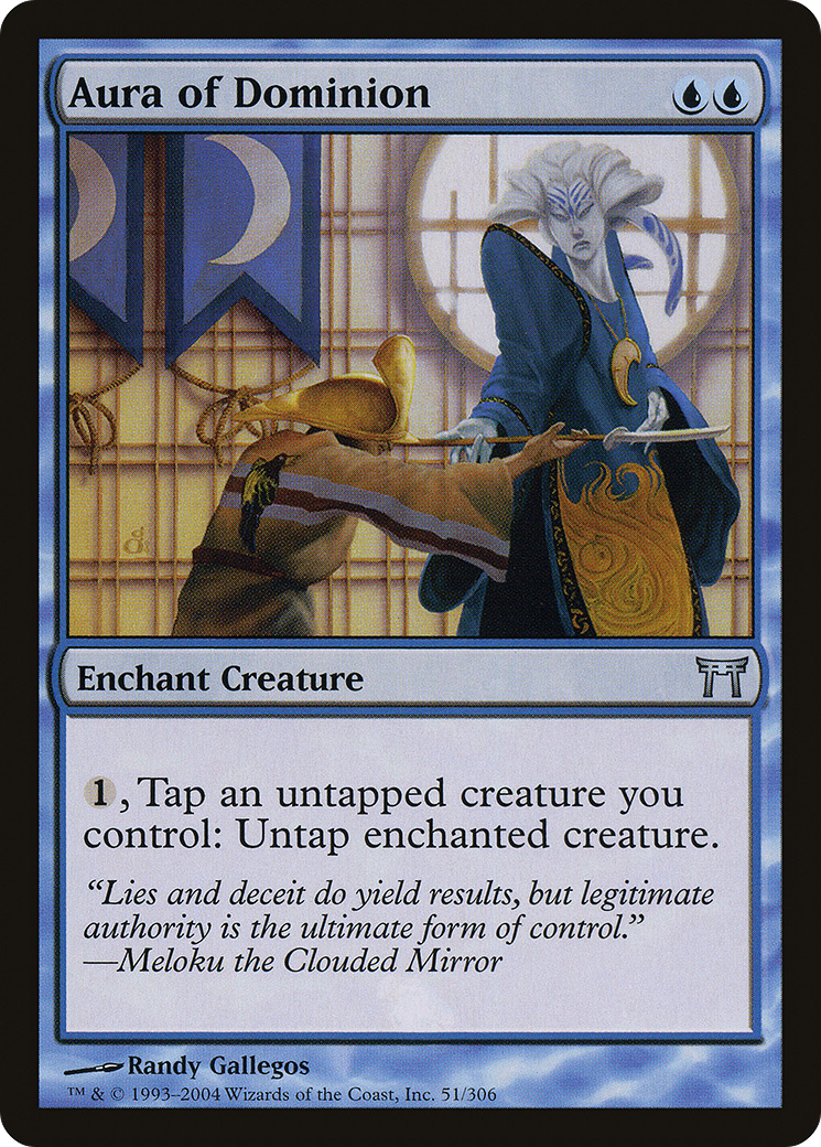 Aura de Dominion (CHK-051) - Champions de Kamigawa Foil 