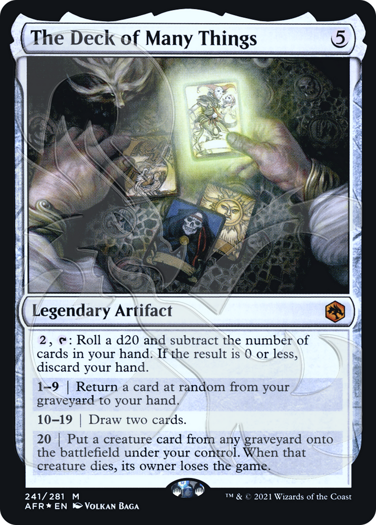 The Deck of Many Things (AFR&-241) - Adventures in the Forgotten Realms Promos Foil