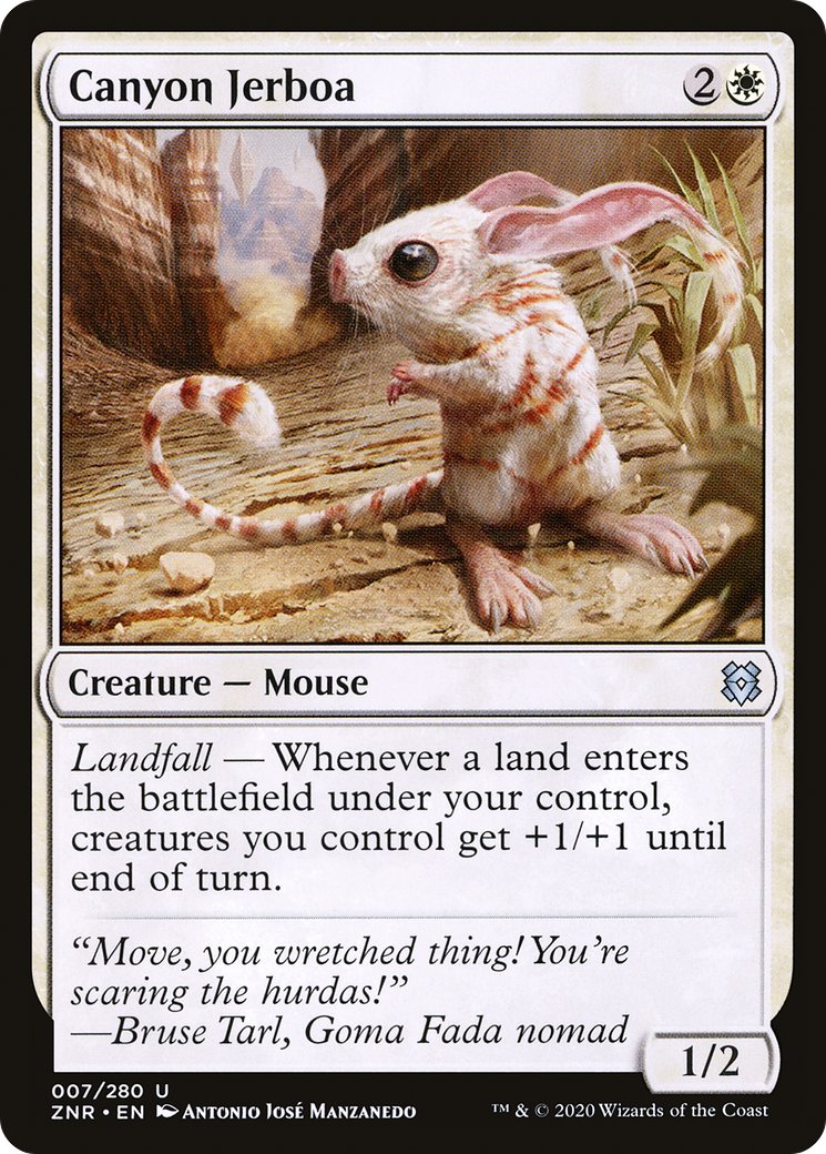 Canyon Jerboa (ZNR-007) - Zendikar Rising Foil