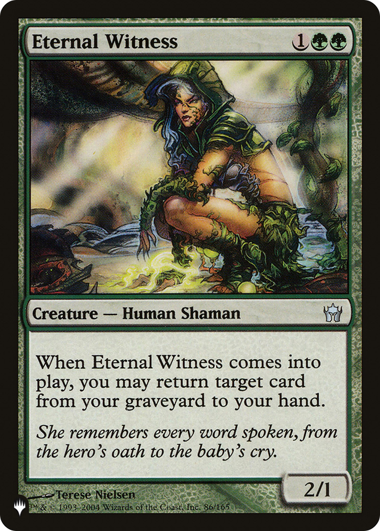 Eternal Witness (LIST-86/165) - The List