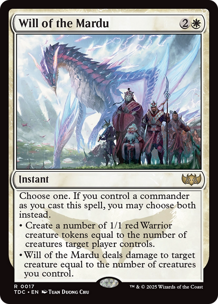 Volonté des Mardu (TDC-017) - Commandant : Tarkir : Tempête de dragons