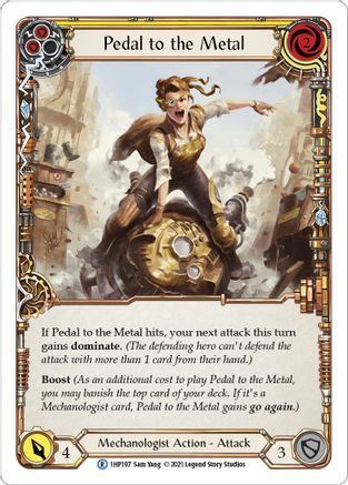 Pédale au métal (jaune) (1HP197) - Pack historique Vol. 1 