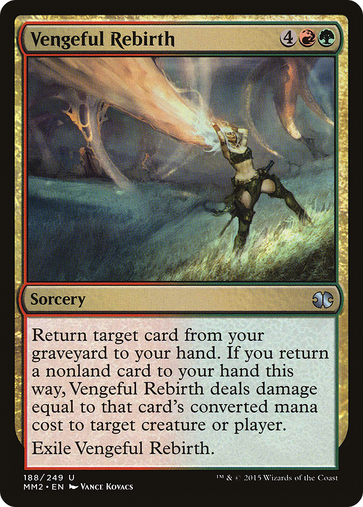 Vengeful Rebirth (MM2-188) - Modern Masters 2015 Foil
