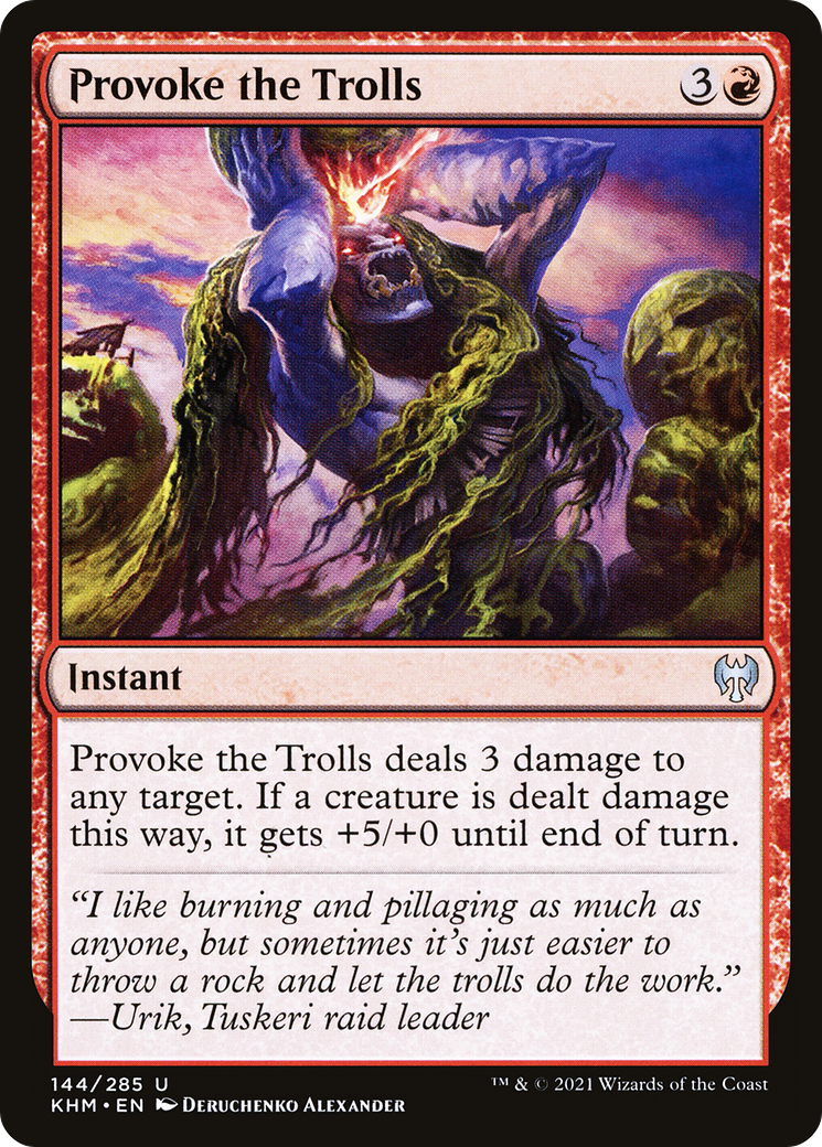 Provoquer les Trolls (KHM-144) - Kaldheim Foil 
