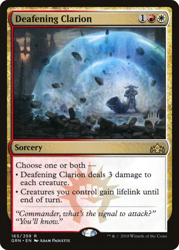Deafening Clarion (PPTHB-165) - Guilds of Ravnica Promos