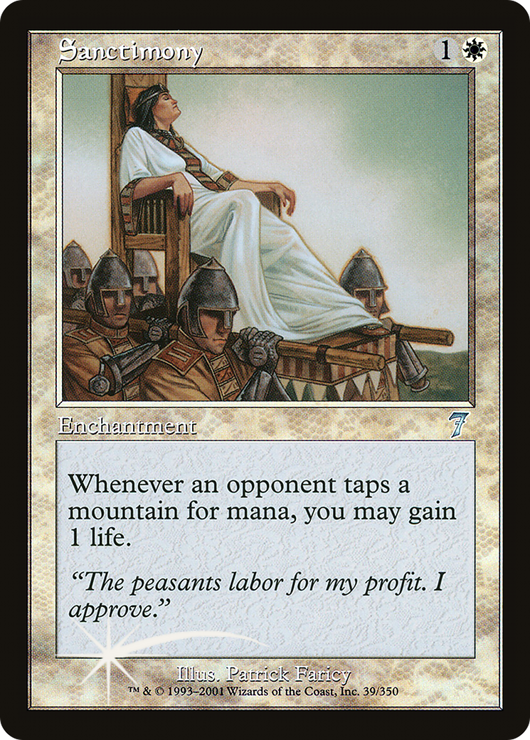 Sanctimony (7ED-39★) - Seventh Edition Foil