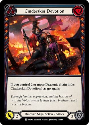 Dévotion Cinderskin (Bleu) (UPR065) - Feuille arc-en-ciel insurrectionnelle 
