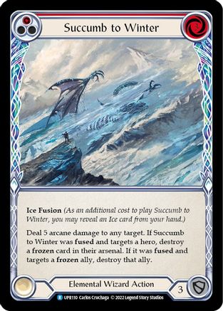 Succombez à l'hiver (rouge) (UPR110) - Uprising Rainbow Foil 