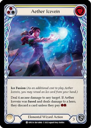 Aether Icevein (jaune) (UPR114) - Feuille arc-en-ciel montante 