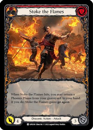 Attiser les flammes (Extended Art) (UPR100) - Feuille arc-en-ciel insurrectionnelle 
