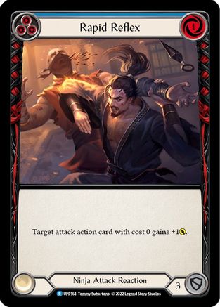 Réflexe rapide (bleu) (UPR164) - Feuille arc-en-ciel montante 