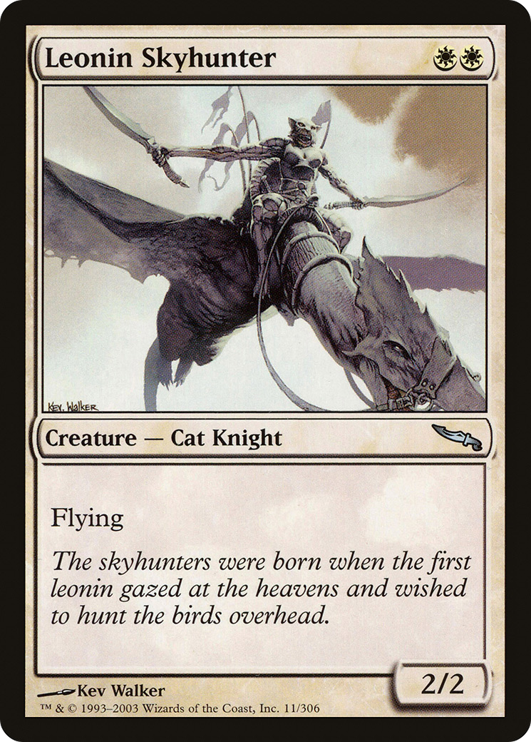 Leonin Skyhunter (MRD-011) - Feuille Mirrodin 