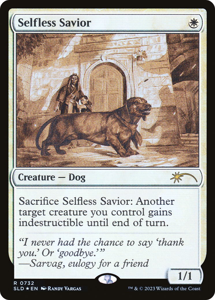 Selfless Savior (Sketch Showcase) (SLD-732) - Secret Lair Drop Foil