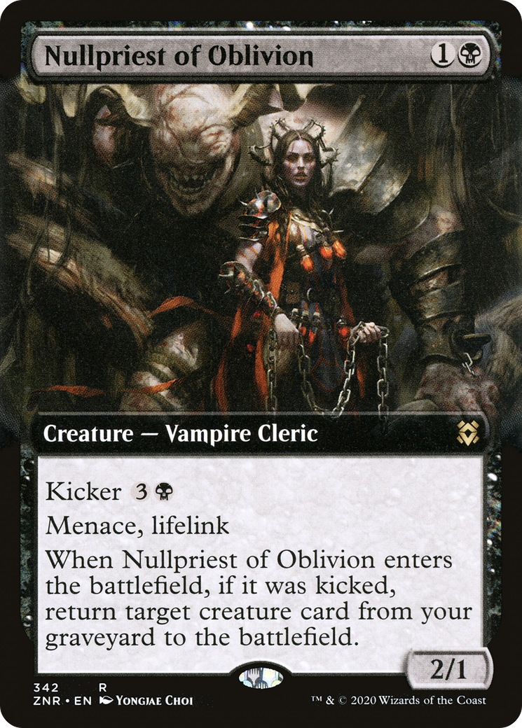 Nullpriest of Oblivion (Extended Art) (ZNR-342) - Zendikar Rising: (Extended Art) Foil