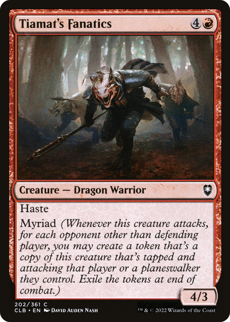 Fanatiques de Tiamat (CLB-202) - Commander Legends : La Bataille pour Baldur's Gate (Foil) 