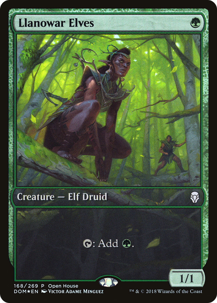 Llanowar Elves (OHP-168) - Dominaria Promos Foil