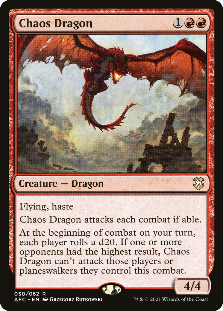 Dragon du Chaos (AFC-030) - Commandant des Royaumes Oubliés 