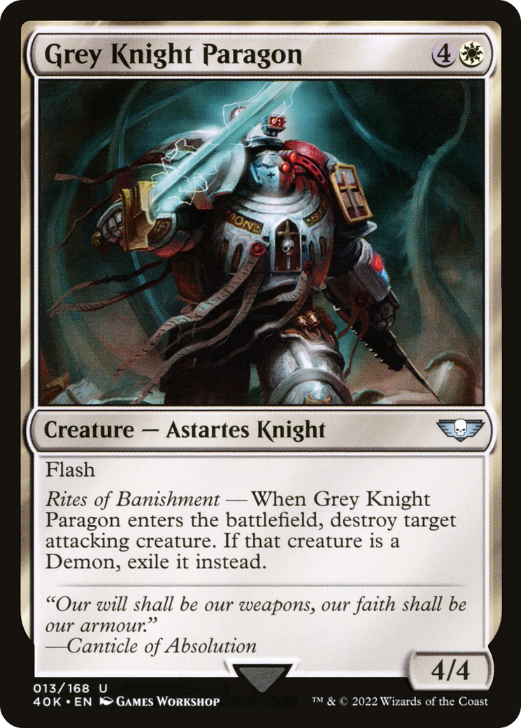 Chevalier Gris Parangon (40K-013) - Commandant Warhammer 40,000