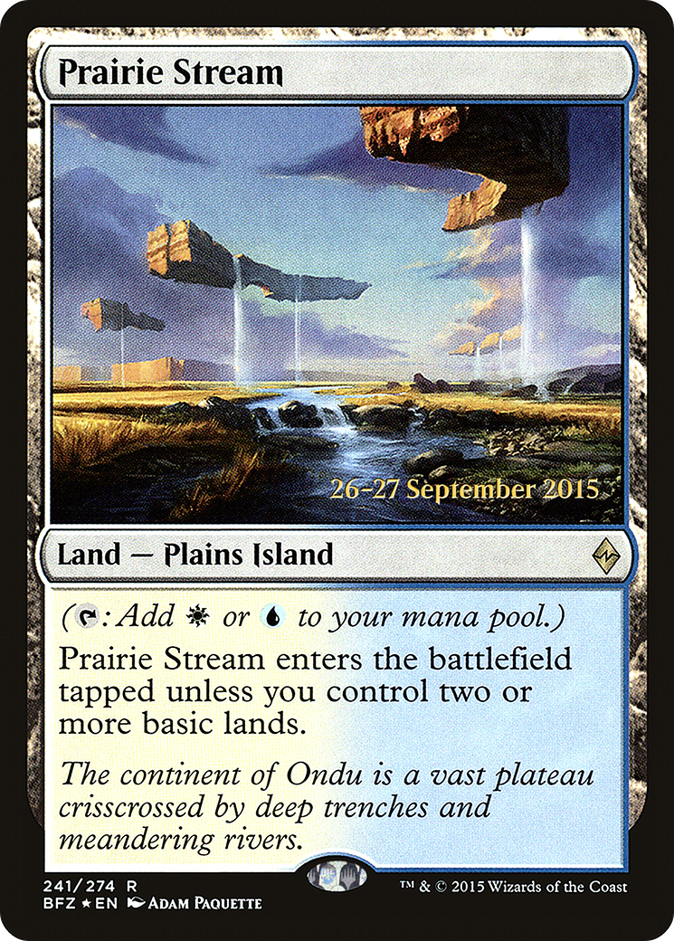 Prairie Stream (PRE-241S) - Promotions Battle for Zendikar 
