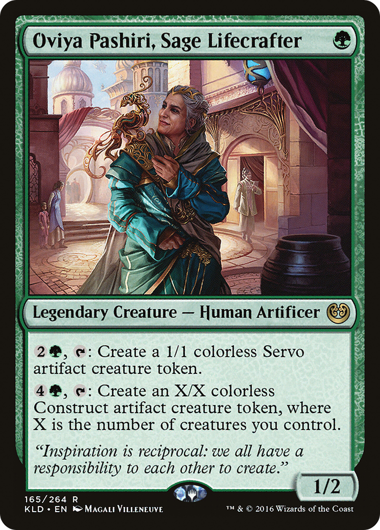 Oviya Pashiri, Sage Lifecrafter (KLD-165) - Feuille de Kaladesh 