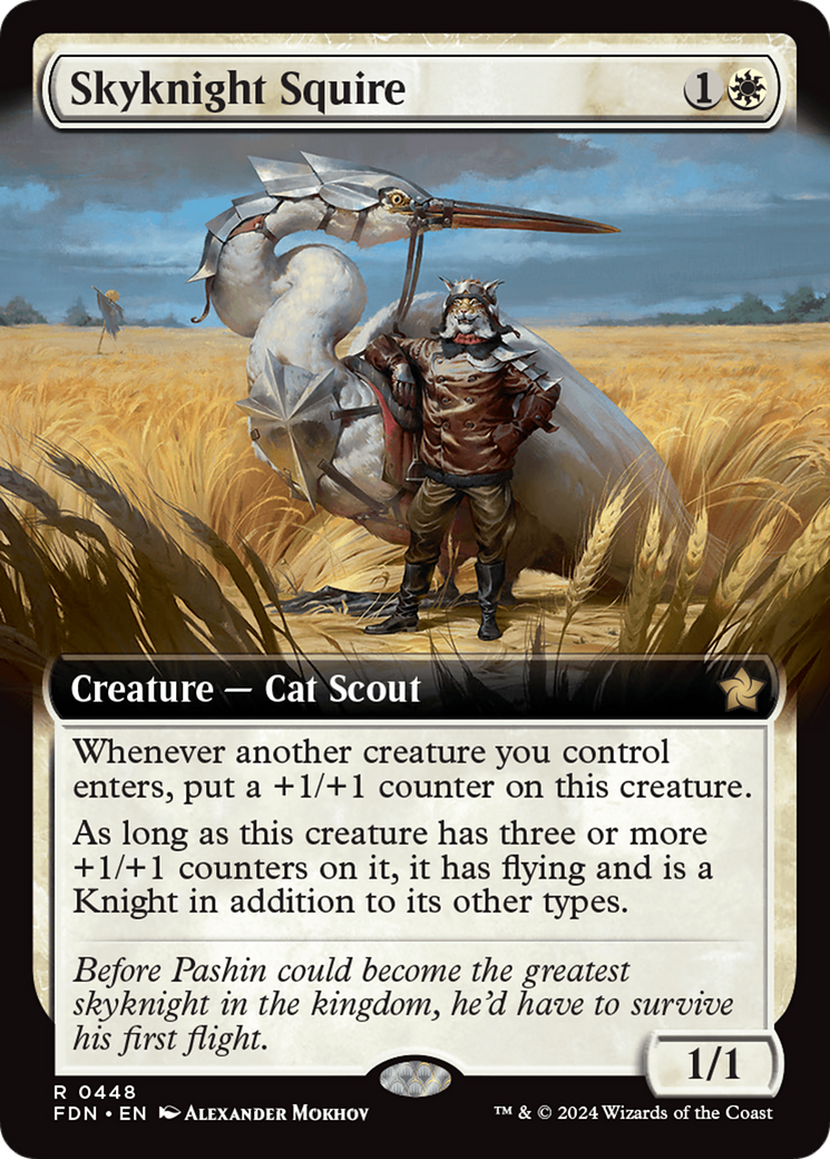 Skyknight Squire (FDN-448) - Fondations : (Extended Art) Foil 