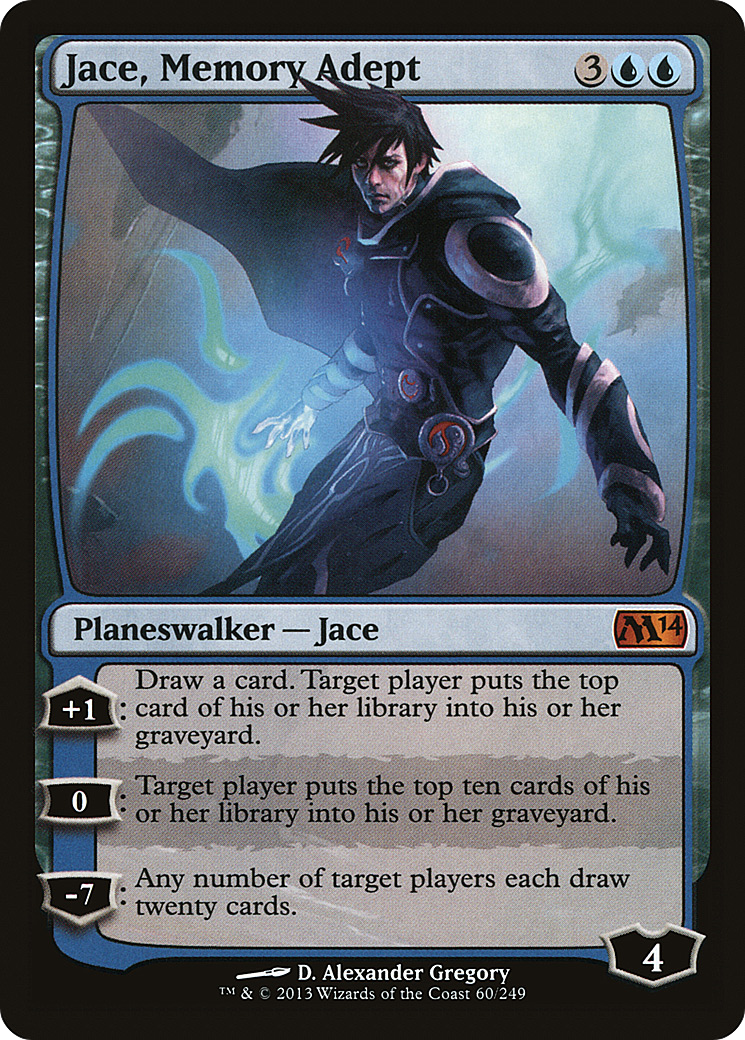 Jace, expert en mémoire (M14-060) - Magic 2014 Foil 