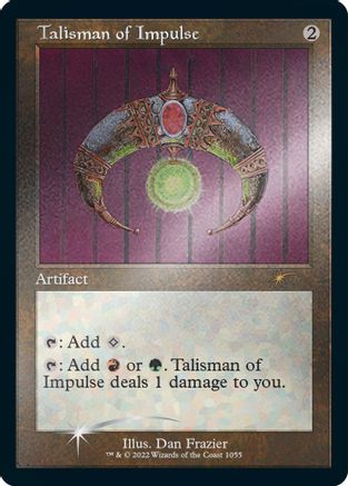 Talisman d'Impulsion (Cadre Rétro) (Feuille Gravée) (SLD-1055) - Secret Lair Drop Series Foil 