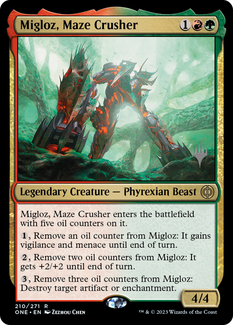 Migloz, Maze Crusher (PONE-210P) - Promotion Phyrexia : All Will Be One