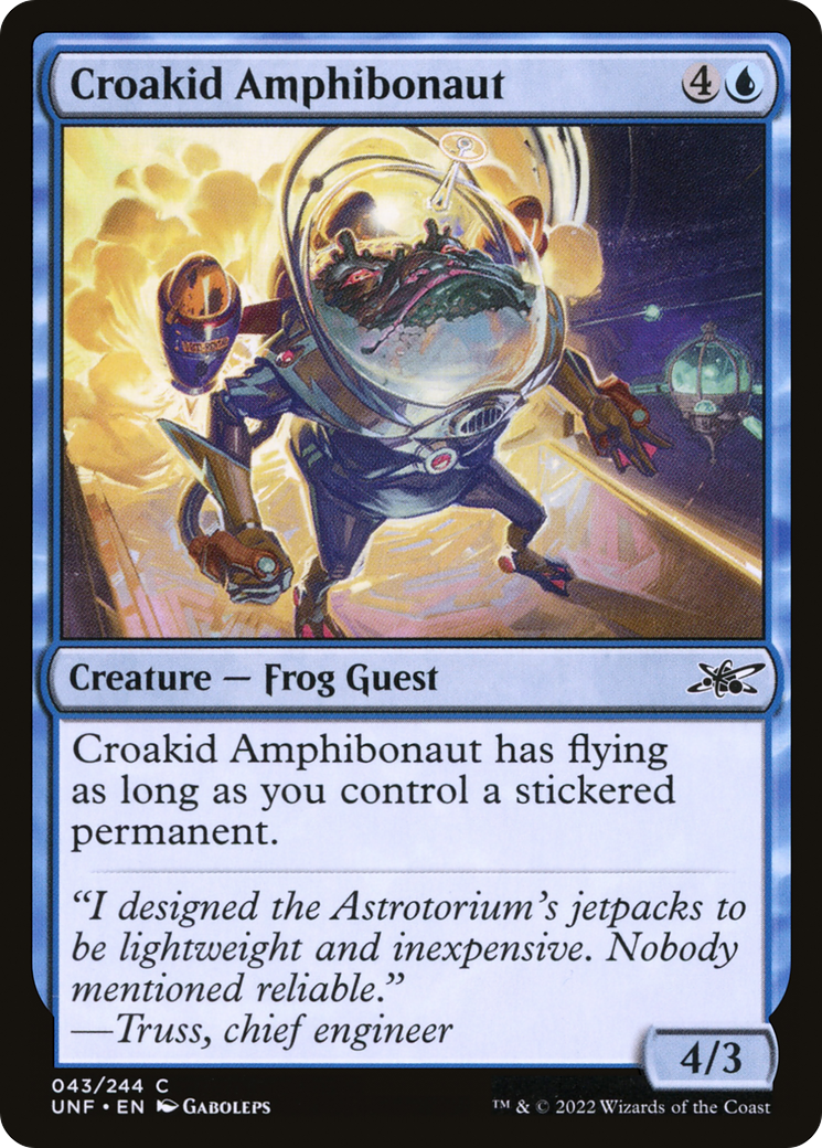 Croakid Amphibonaut (UNF-043) - Unfinity Foil 