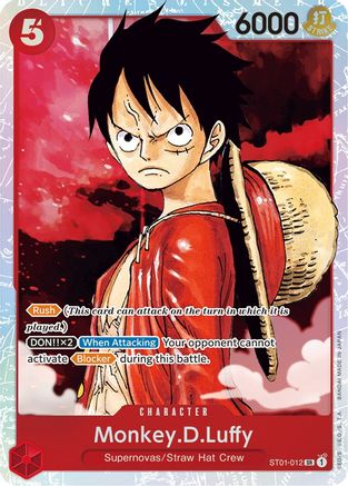 Monkey.D.Luffy (012) (ST01-012) - Deck de démarrage 1 : Équipage du Chapeau de Paille 