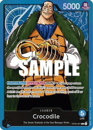 Crocodile (001) (ST03-001) - Deck de démarrage 3 : Les Sept Seigneurs de la Mer 