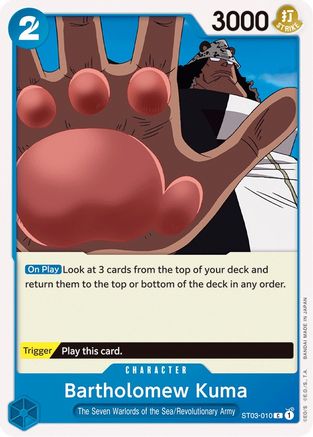Bartholomew Kuma (ST03-010) - Deck de démarrage 3 : Les Sept Seigneurs de la Mer 