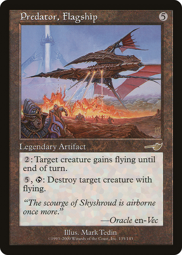 Predator, vaisseau amiral (NEM-135) - Nemesis Foil 