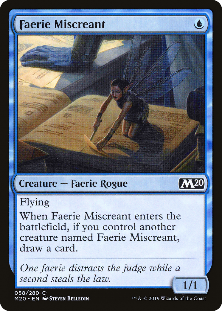 Faerie Miscreant (M20-058) - Core Set 2020 Foil