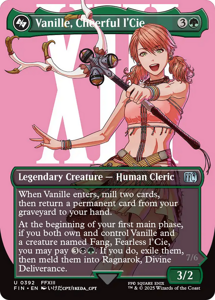 Vanille, Cheerful l'Cie (Borderless) (FIN-392) - FINAL FANTASY (Borderless)