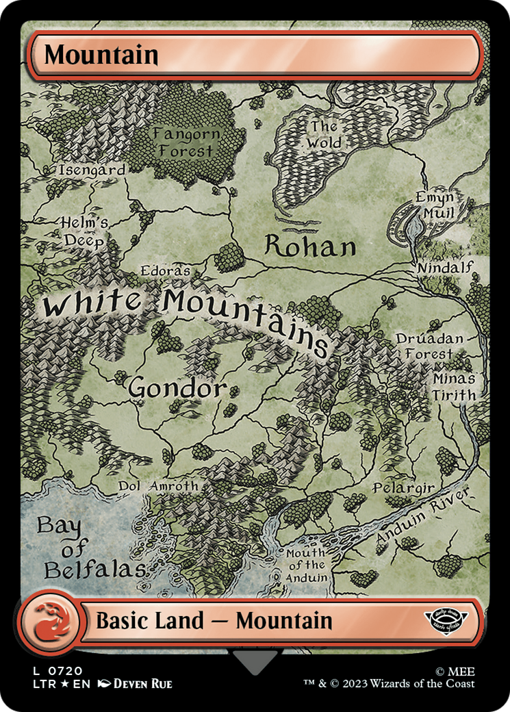 Mountain (0720) (Surge Foil) (LTR-720) - The Lord of the Rings: Tales of Middle-earth Foil