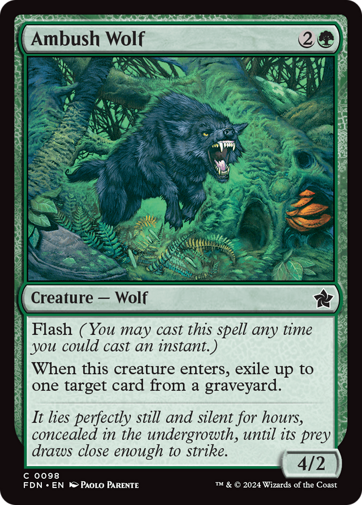 Ambush Wolf (FDN-098) - Fondations 