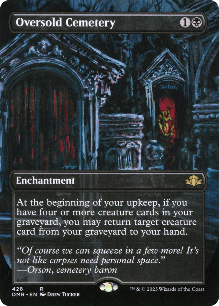 Oversold Cemetery (Borderless) (DMR-428) - Dominaria Remastered (Borderless) Foil