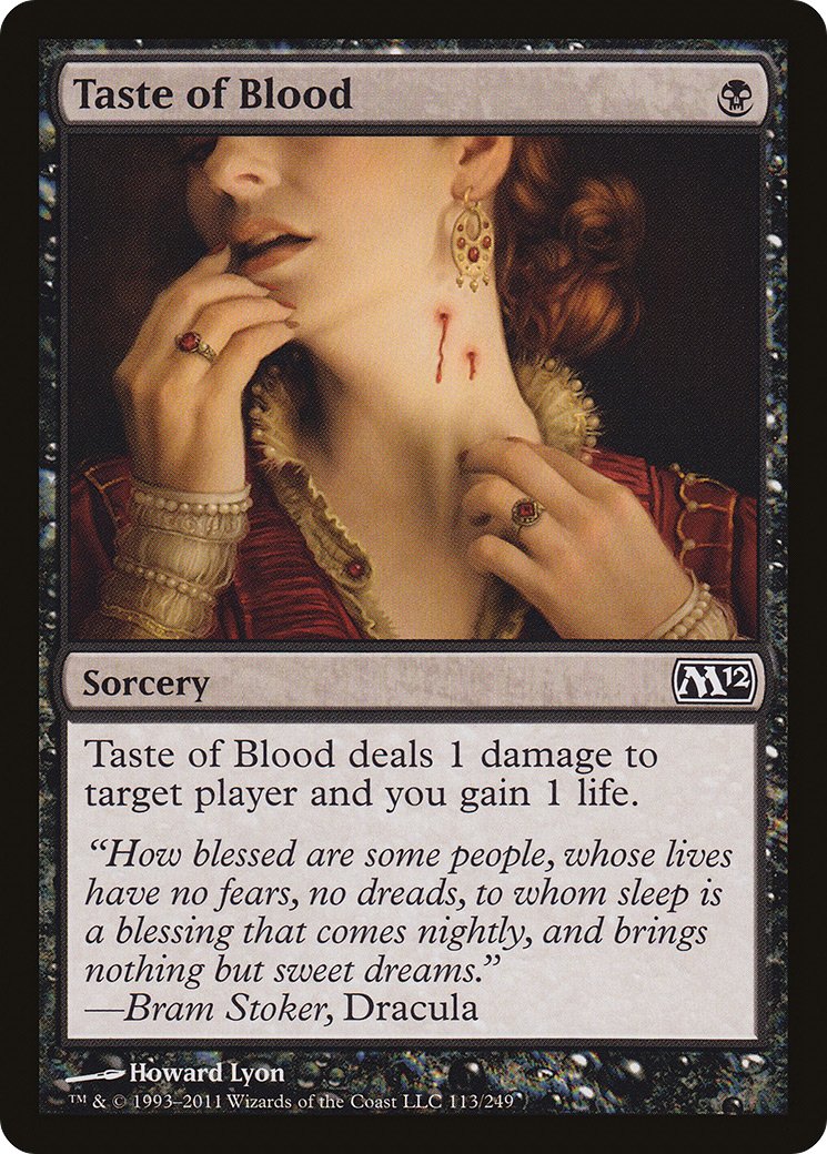 Taste of Blood (M12-113) - Magic 2012 Foil