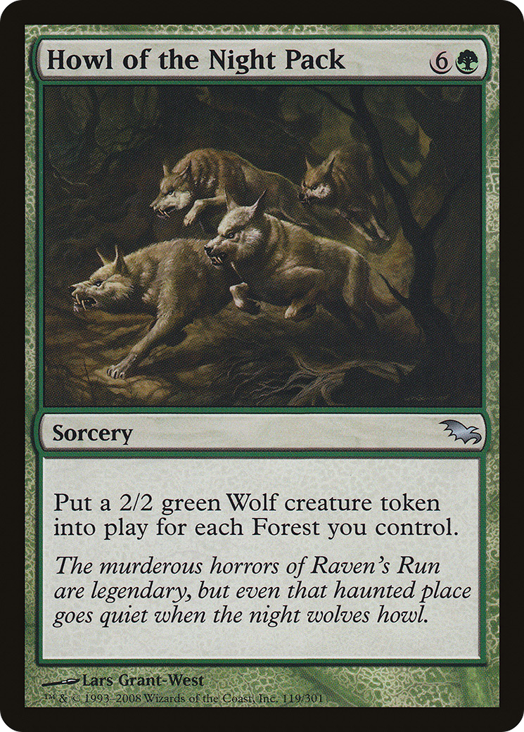 Pack Hurlement de la Nuit (SHM-119) - Shadowmoor Foil