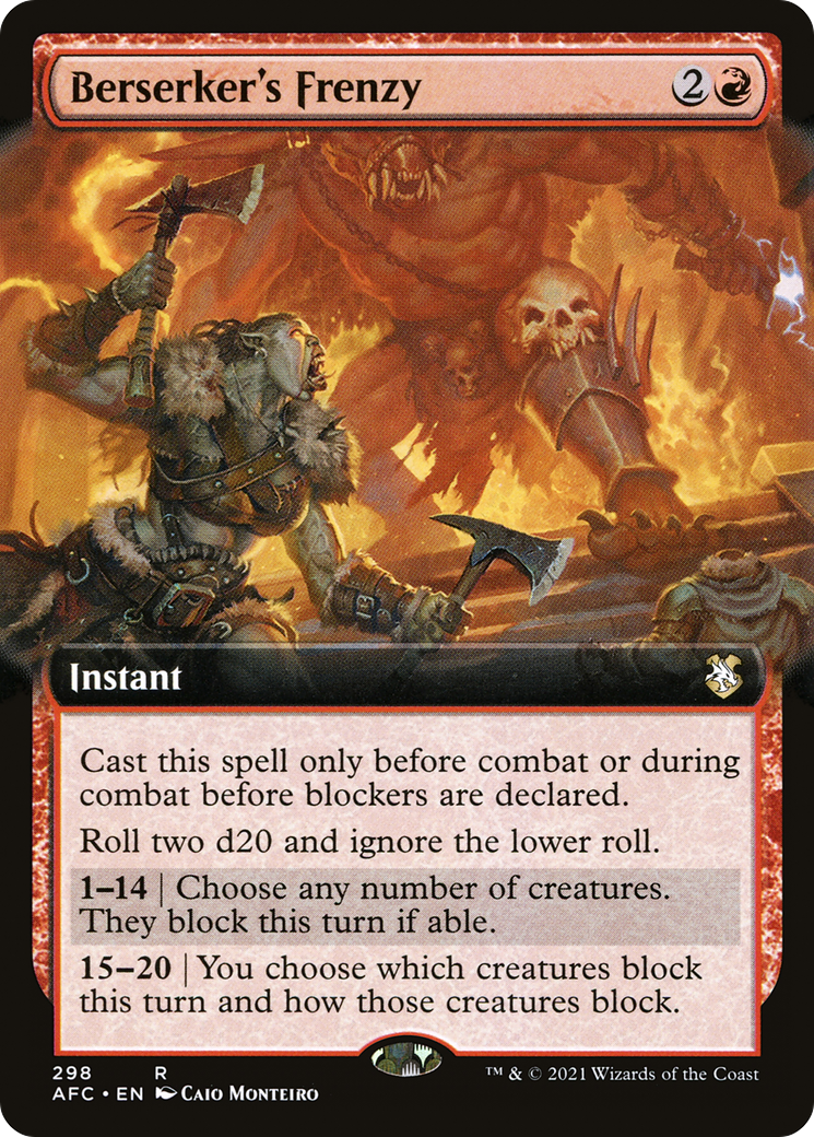 Berserker's Frenzy (Extended Art) (AFC-298) - Forgotten Realms Commander: (Extended Art)