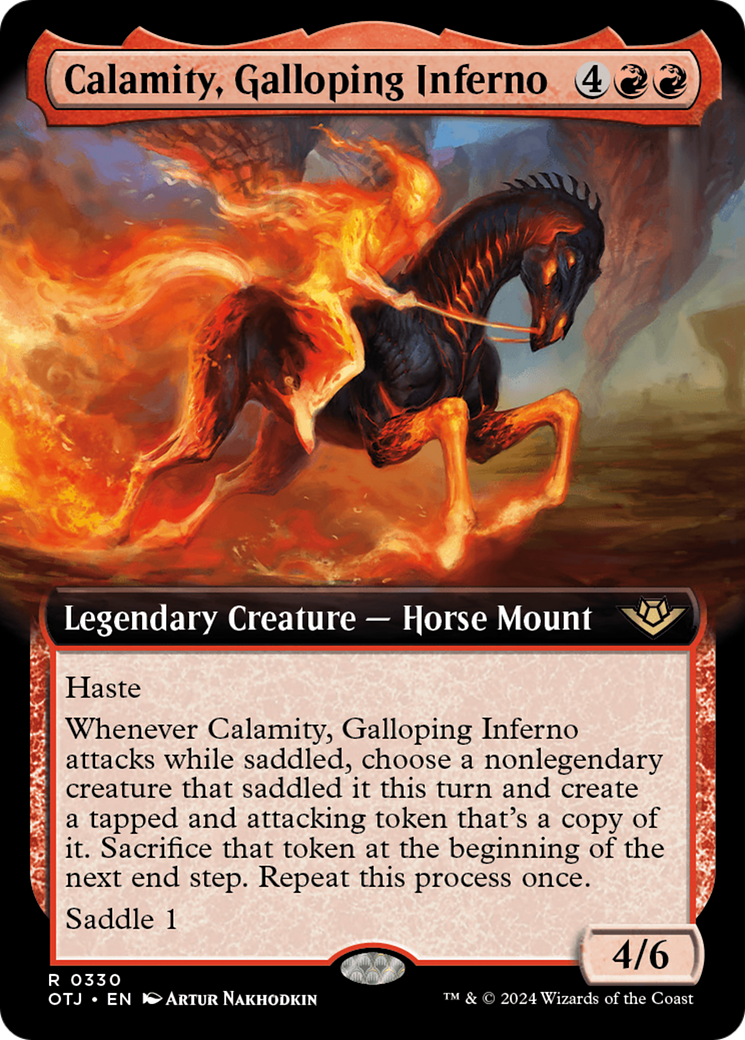 Calamity, Galloping Inferno (Extended Art) (OTJ-330) - Outlaws of Thunder Junction: (Extended Art) Foil