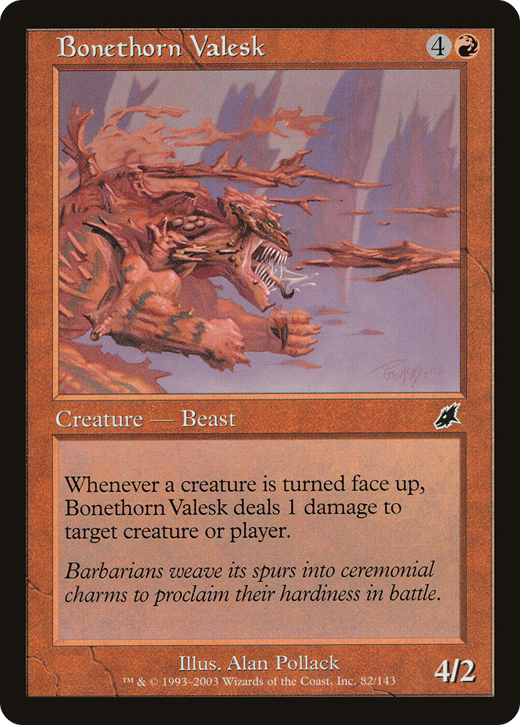 Bonethorn Valesk (SCG-082) - Scourge Foil