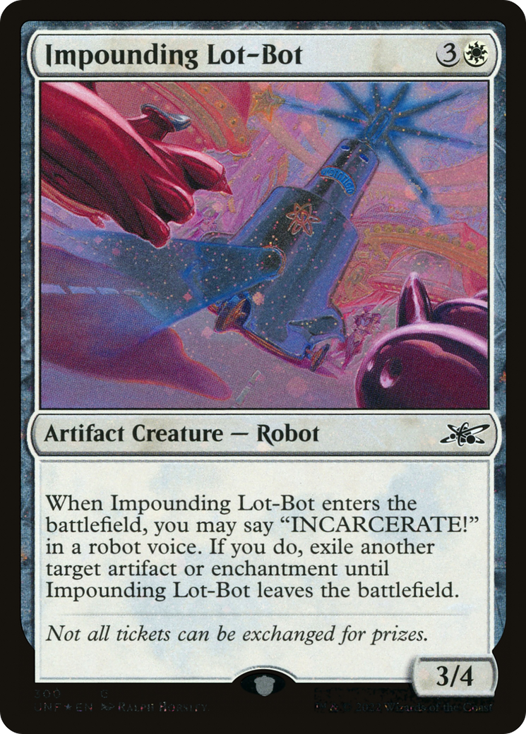 Impounding Lot-Bot (Galaxy Foil) (UNF-300) - Unfinity Foil