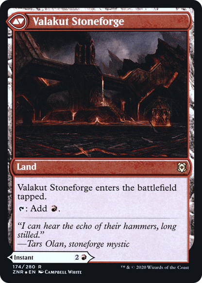 Éveil de Valakut // Valakut Stoneforge (PRE-174S) - Foil Promos Zendikar Rising 