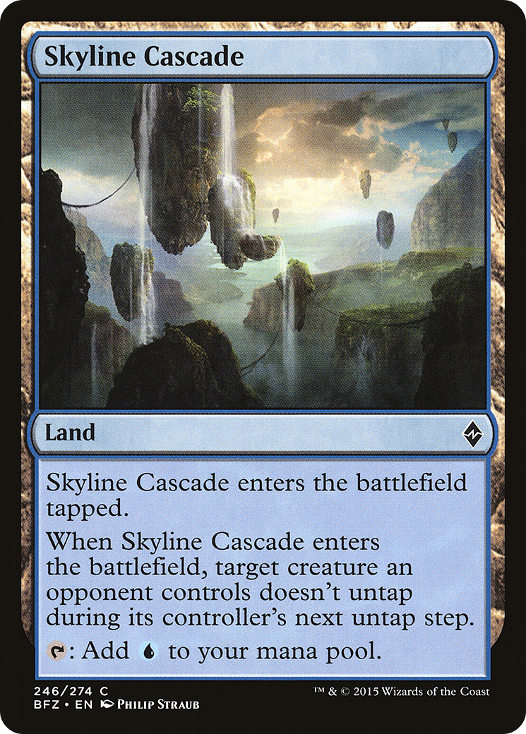 Skyline Cascade (BFZ-246) - Feuille de Bataille pour Zendikar 