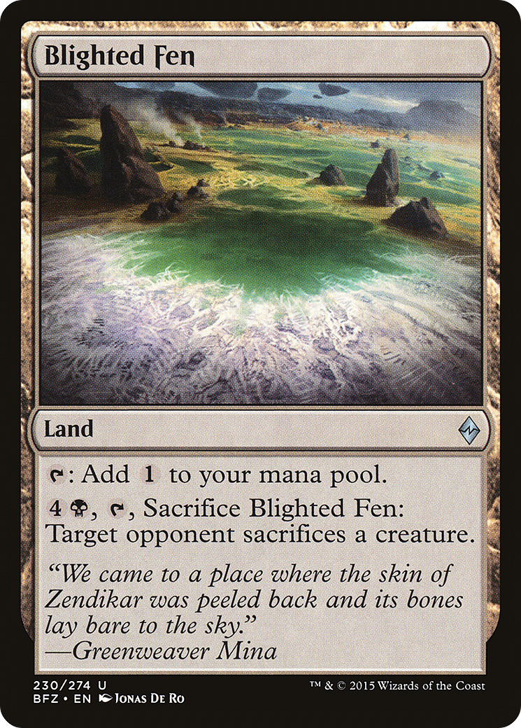 Blighted Fen (BFZ-230) – Bataille pour Zendikar Foil 