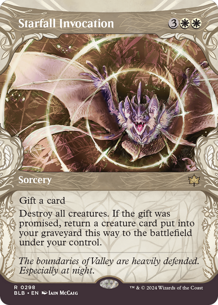 Invocation de Starfall (BLB-298) - Bloomburrow : (Vitrine) 