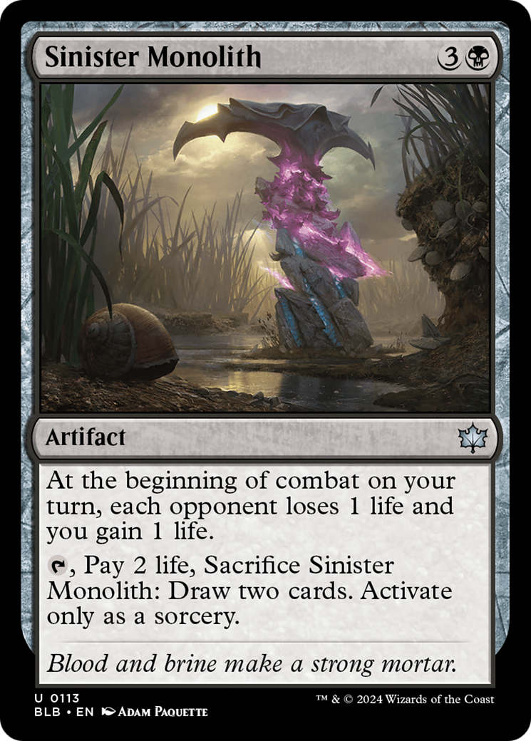 Monolithe sinistre (BLB-113) - Bloomburrow 