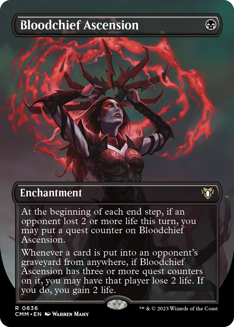 Bloodchief Ascension (Borderless) (CMM-636) - Commander Masters (Borderless)